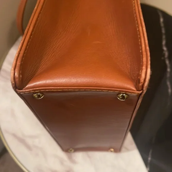 Chanel Logo Embroidered Top Handle Brown Bag - Picture 5 of 11